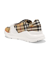 Burberry Checked Canvas Sneakers