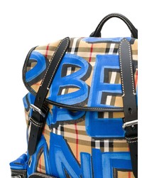 Burberry Graffiti Vintage Check Medium Backpack