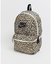 Nike Heritage Backpack In Leopard Print