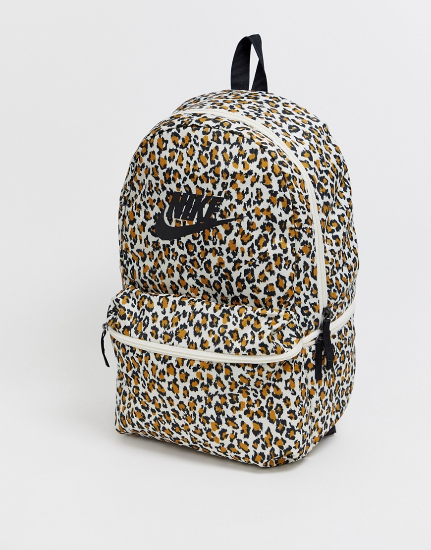 Nike Heritage Backpack In Leopard Print 