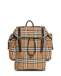Burberry Vintage Check And Leather Backpack