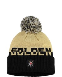 adidas Goldblack Vegas Golden Knights Cold Rdy Cuffed Knit Hat With Pom At Nordstrom