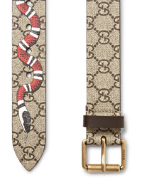 Gucci 3cm Printed Coated Canvas Belt