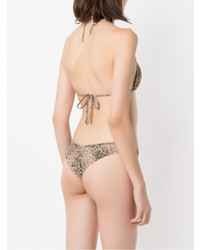 Amir Slama Printed Triangle Top Bikini Set
