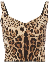 Dolce & Gabbana Leopard Print Bralet Top