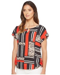 Calvin Klein Printed Top With Bar Hardware Clothing