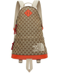 Gucci Beige The North Face Edition Logo Backpack