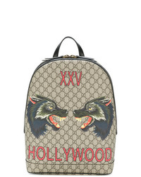 Gucci Gg Supreme Hollywood Print Backpack