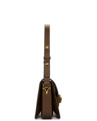 Gucci Beige And Brown Gg Supreme 1955 Horsebit Shoulder Bag