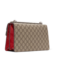 Gucci Dionysus Medium Printed  Canvas And Suede Shoulder Bag