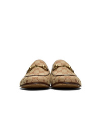 Gucci Beige New Jordaan Loafers