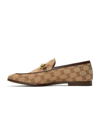 Gucci Beige New Jordaan Loafers