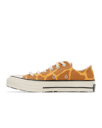 Converse Brown And Yellow Giraffe Chuck 70 Ox Low Sneakers