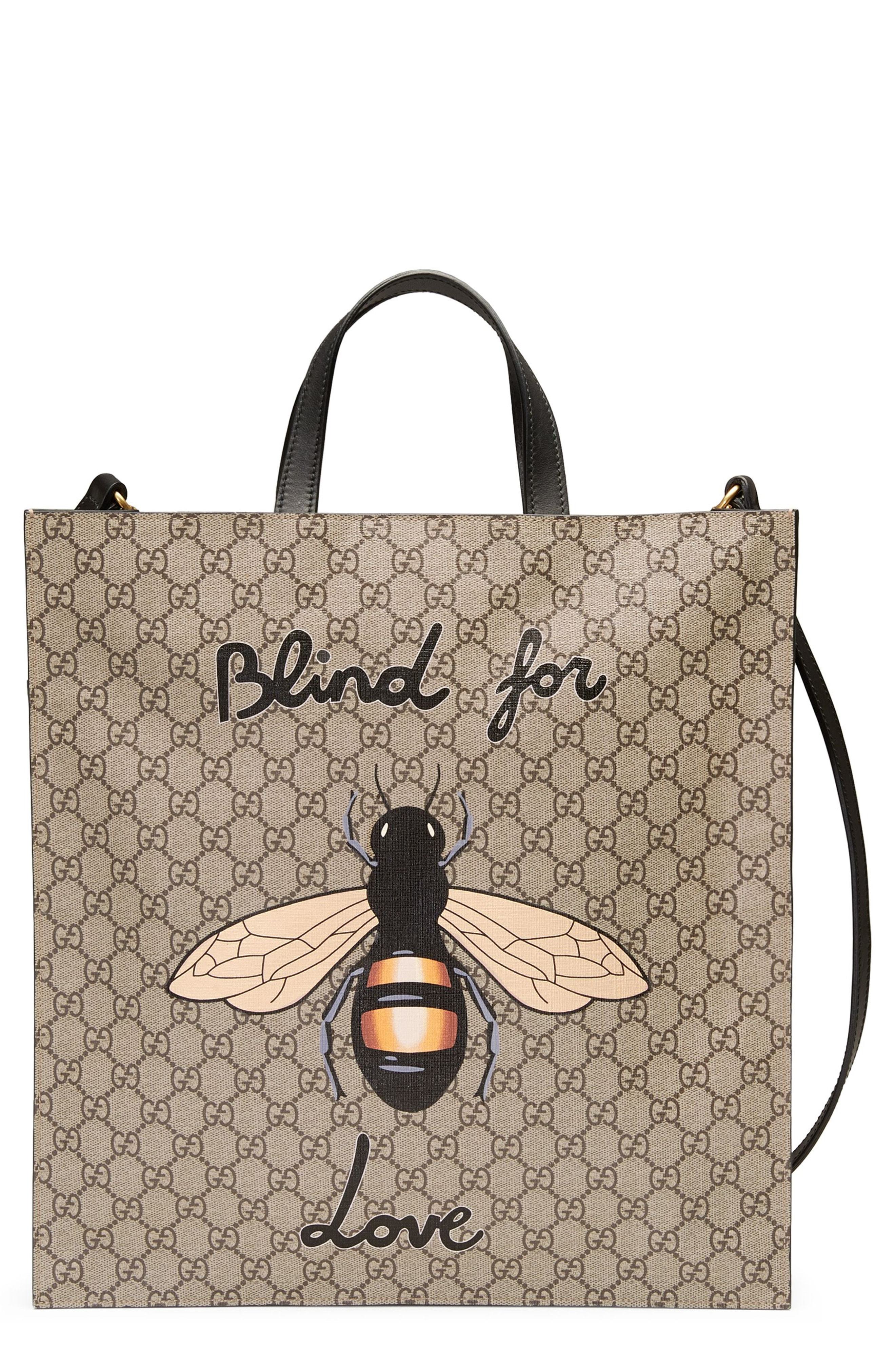 Gucci Bee Supreme Gg Tote Bag, $1,290 
