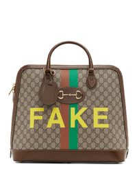 Gucci Beige Fakenot Small Gg Duffle Bag
