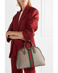 Gucci Ophidia Textured Med Printed  Canvas Tote