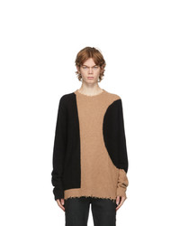 FREI-MUT Beige And Black Lajos Sweater