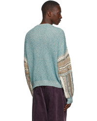 Acne Studios Blue Linen Sweater