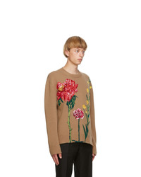 Valentino Brown Inez And Vinoodh Edition Cashmere Sweater
