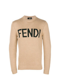 Fendi Logo Crew Neck Sweater