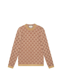 Gucci Sweater With Crystal Gg Motif