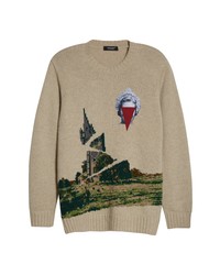 Undercover Wool Blend Graphic Sweater