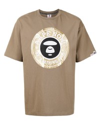 AAPE BY A BATHING APE Aape By A Bathing Ape Logo Print Short Sleeved T Shirt