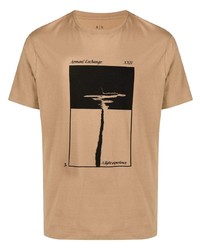 Armani Exchange Ax Graphic Print Cotton T Shirt