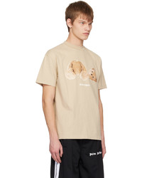 Palm Angels Beige Bear T Shirt