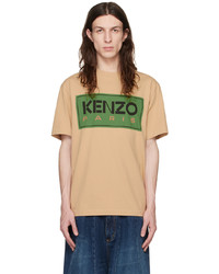 Kenzo Beige Paris Crewneck T Shirt