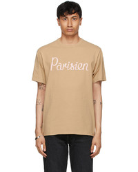 MAISON KITSUNÉ Beige Parisien Classic T Shirt