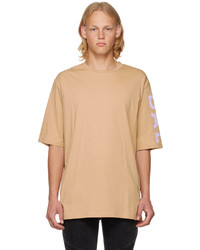 Balmain Beige Printed T Shirt
