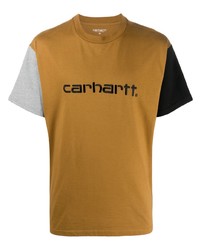 Carhartt WIP Block Colour Logo Print T Shirt