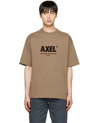 Axel Arigato Brown Flocked T Shirt