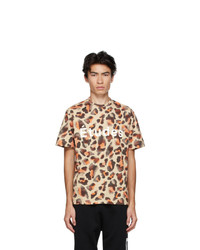 Études Brown Leopard Wonder T Shirt