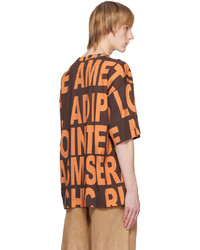 Dries Van Noten Brown Oversized T Shirt