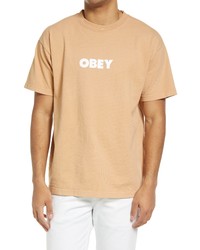 Obey Cotton Graphic Logo Tee In Pigt Rabbits Paw At Nordstrom