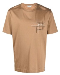 Z Zegna Cotton Logo Print T Shirt