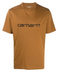 Carhartt WIP Crew Neck Logo Print T Shirt