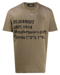 DSQUARED2 Faded Logo Print T Shirt
