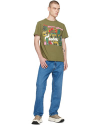 MAISON KITSUNÉ Khaki Bill Rebholz Edition New York T Shirt