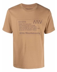 White Mountaineering Label Print T Shirt