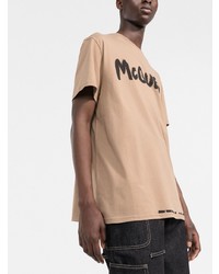 Alexander McQueen Logo Print Short Sleeve T Shirt