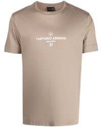 Emporio Armani Logo Print Short Sleeve T Shirt