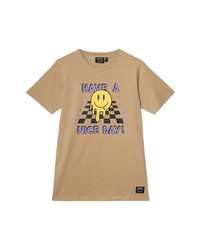 Wesc Max Have A Nice Day Cotton Graphic Tee In Twill At Nordstrom