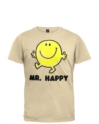 Mr. Men Little Miss Mr Happy Tan T Shirt