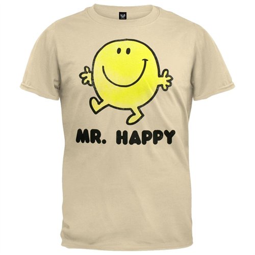 Mr. Men Little Miss Mr Happy Tan T Shirt, $17 | buy.com | Lookastic