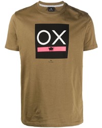 PS Paul Smith Ox Print Organic Cotton T Shirt