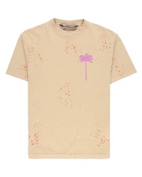 Palm Angels Pxp Paint Splatter Print T Shirt