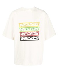 We11done Repeated Logo Print T Shirt